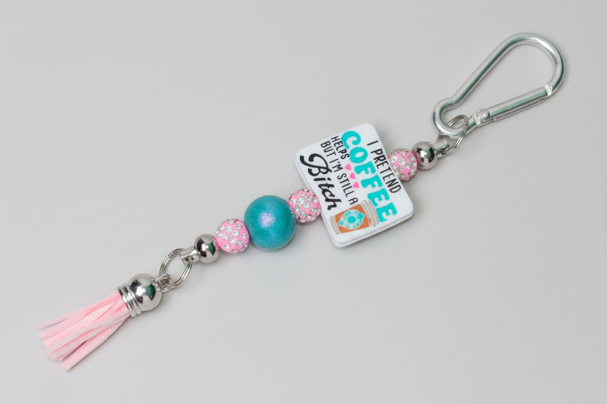 Silicone Beaded Bag Tags