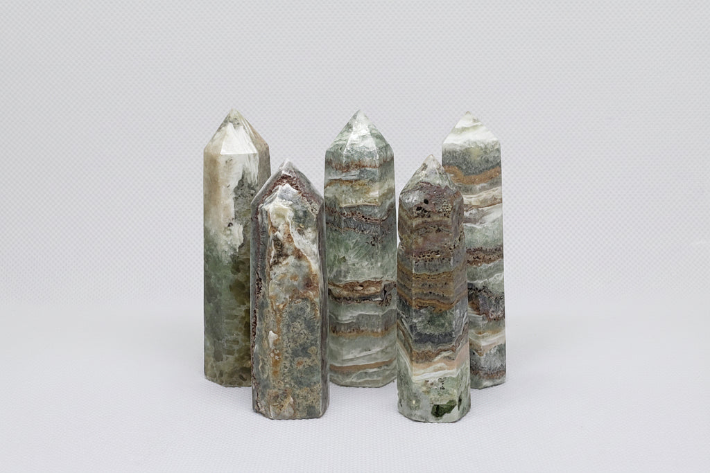 Sea Green Calcite Towers