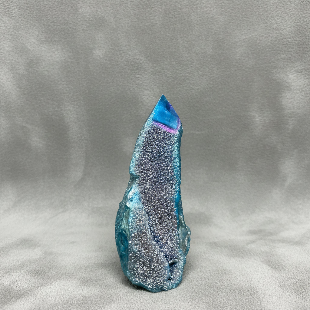 Blue Rainbow Aura Quartz