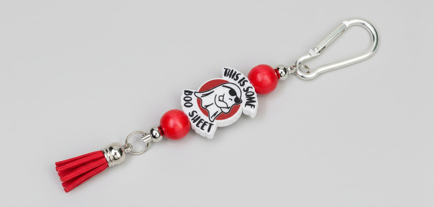 Silicone Beaded Bag Tags