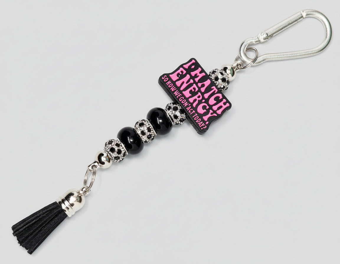 Silicone Beaded Bag Tags