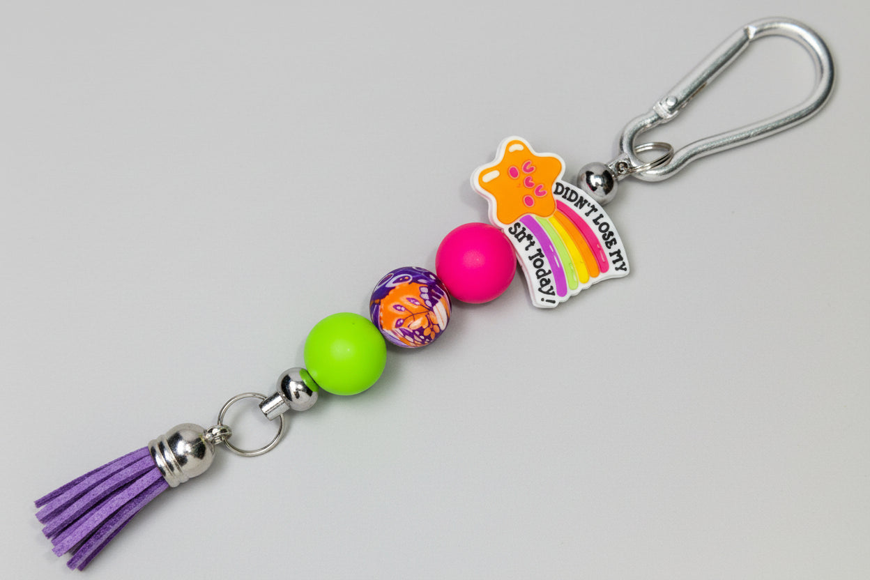 Silicone Beaded Bag Tags