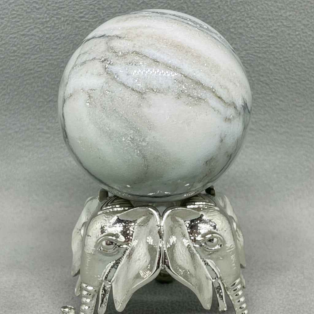 Sparkling Zebra Calcite Sphere