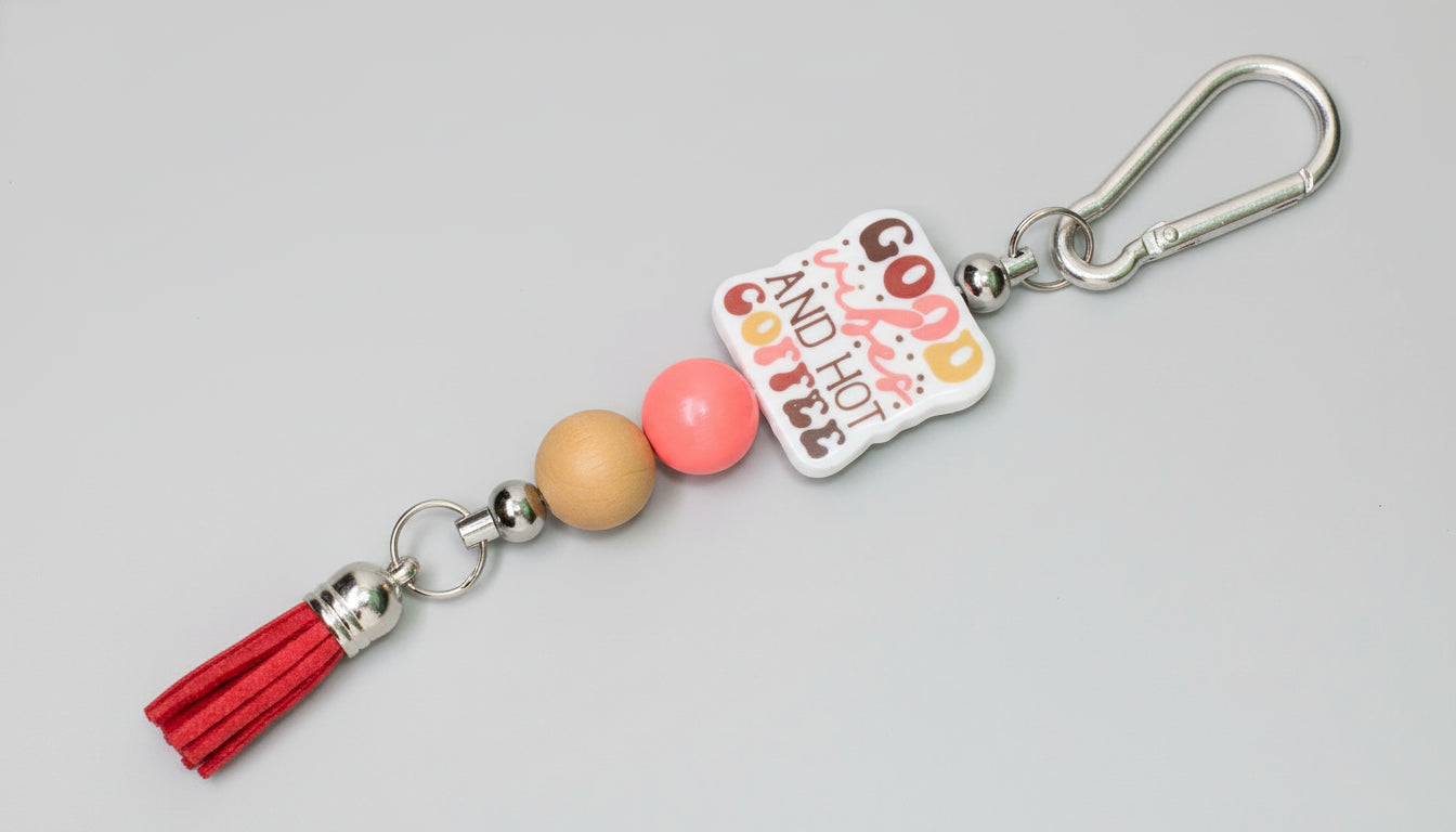 Silicone Beaded Bag Tags