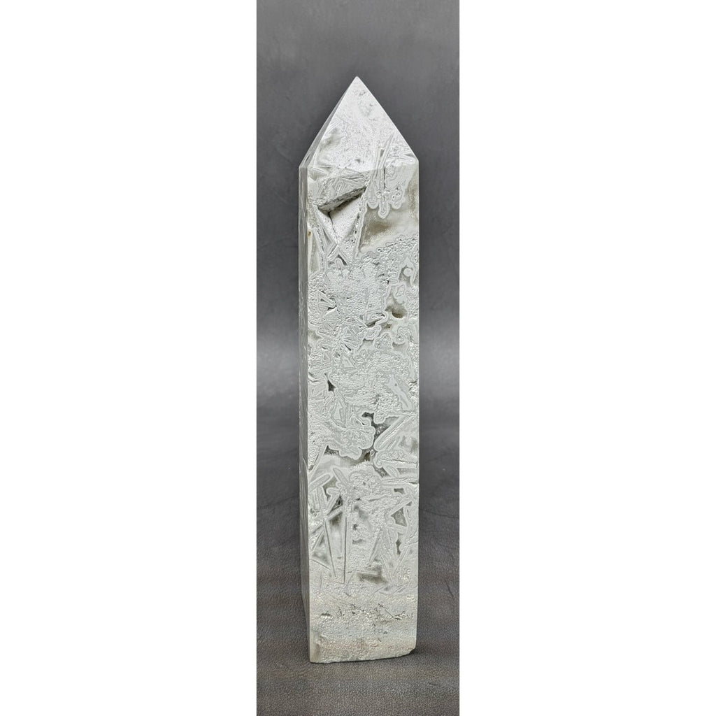 White Lace Agate Tower