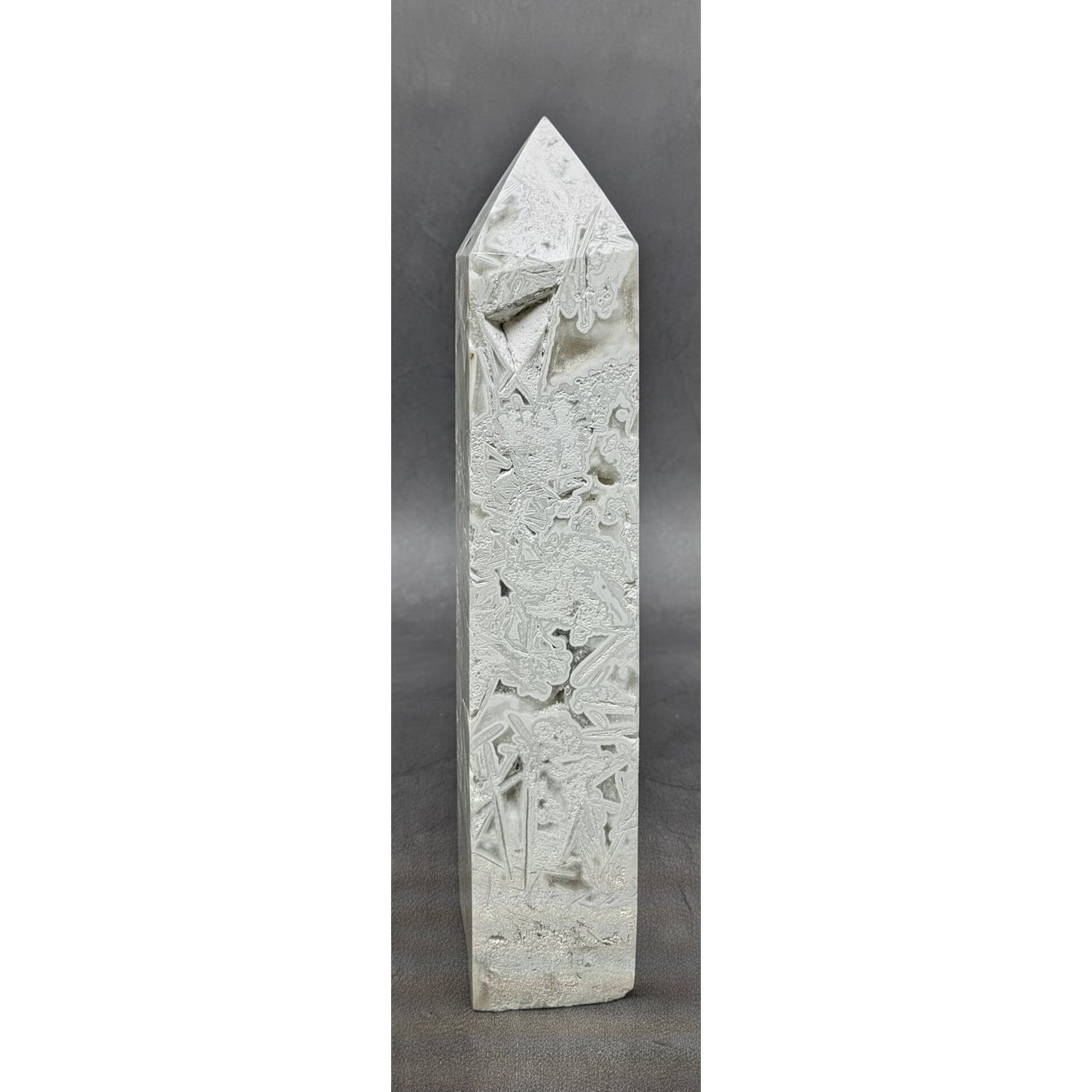 White Lace Agate Tower