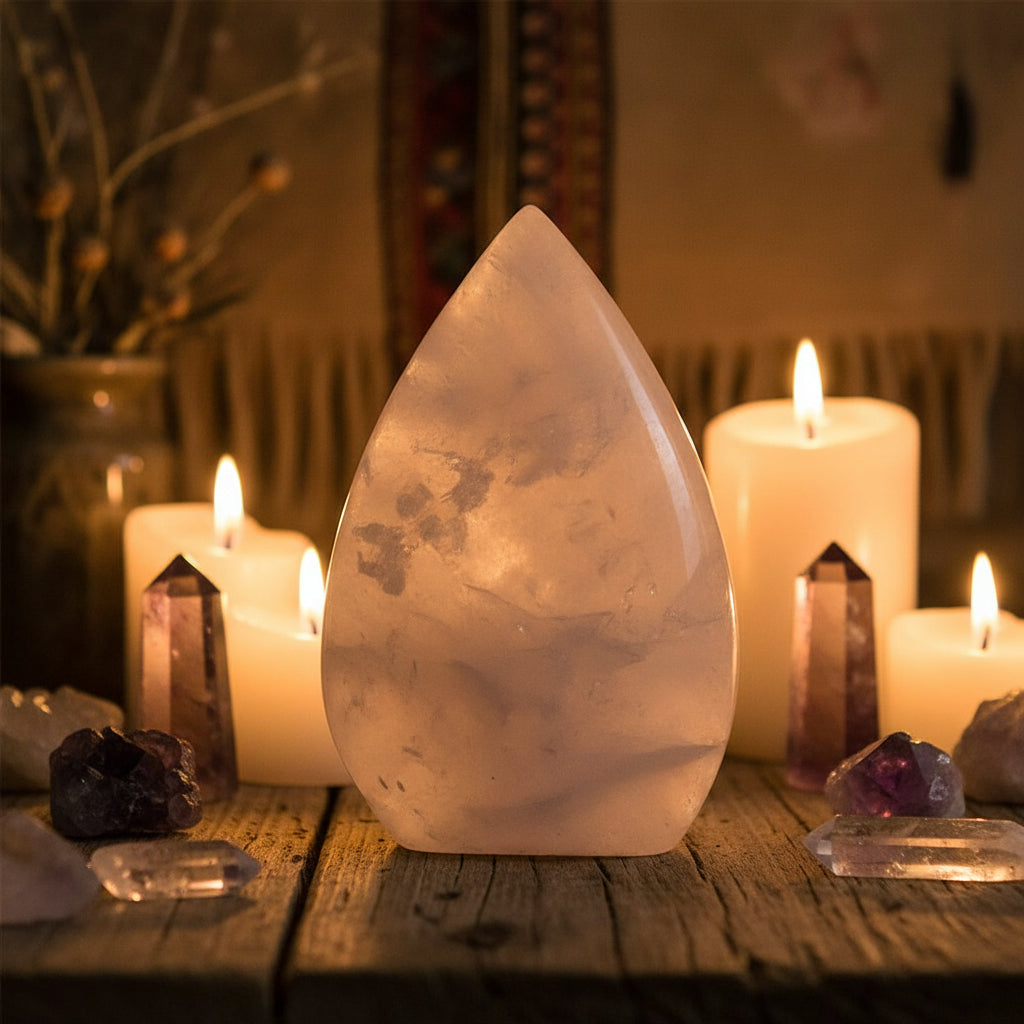 Beautiful Rose Quartz Teardrop