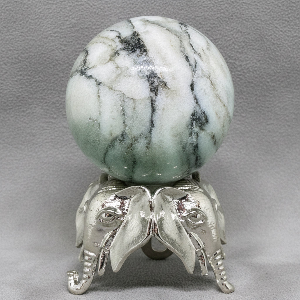 Sparkling Zebra Calcite Sphere