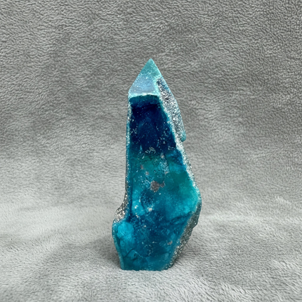 Blue Rainbow Aura Quartz