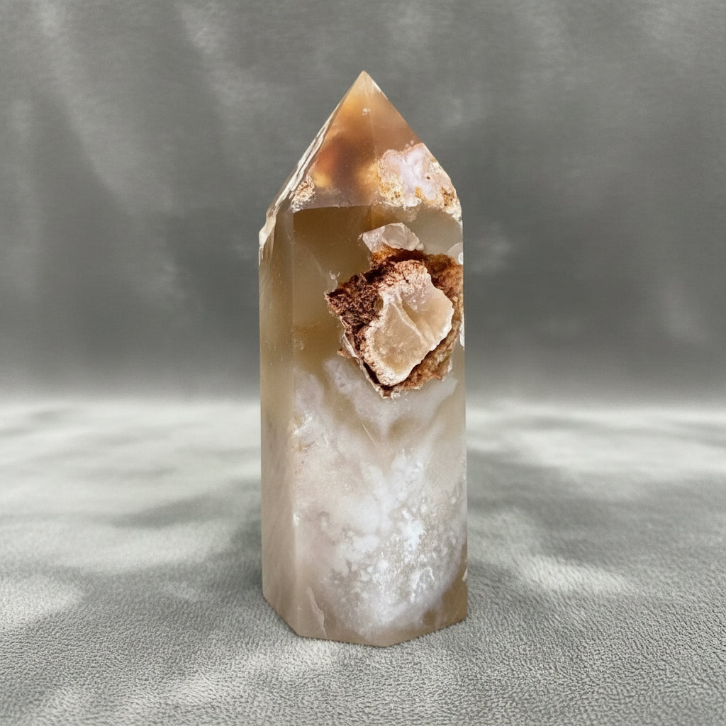 Druzy Agate Tower