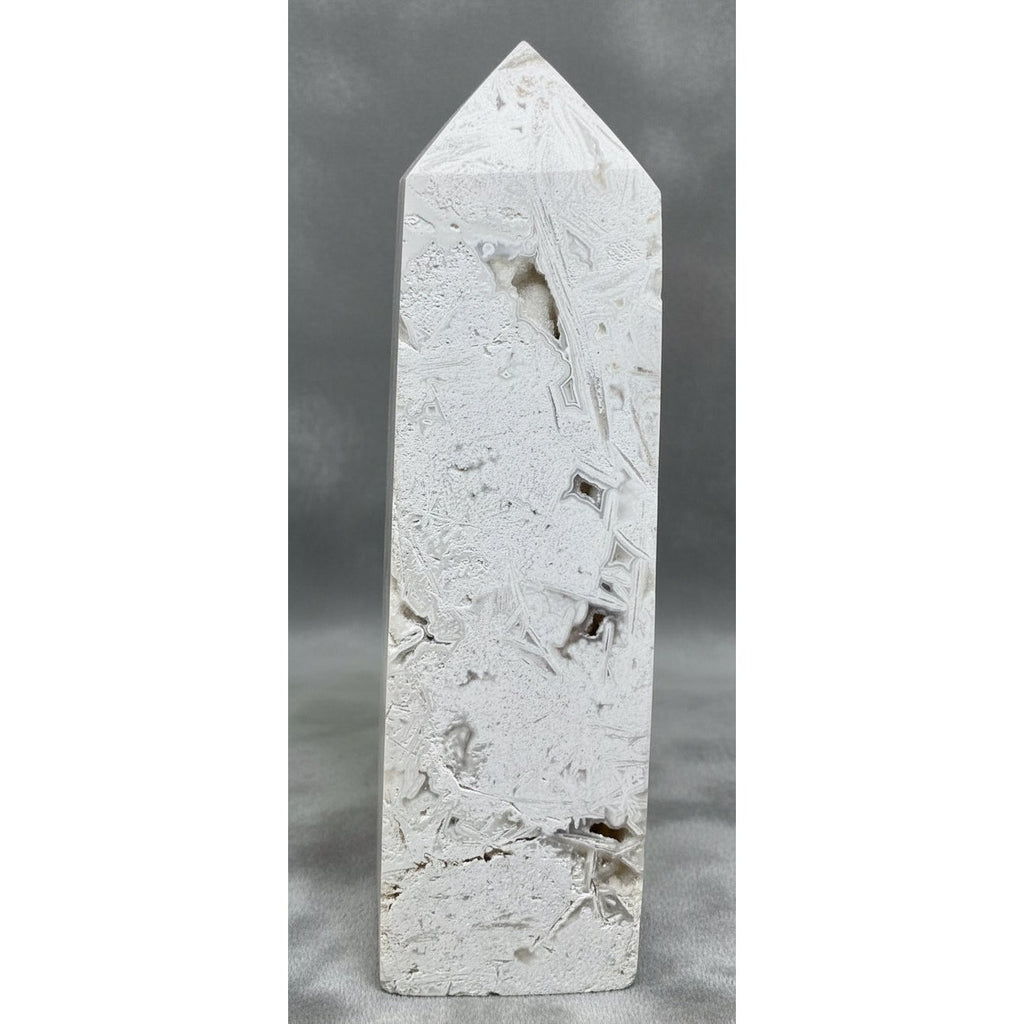 White Lace Agate Tower