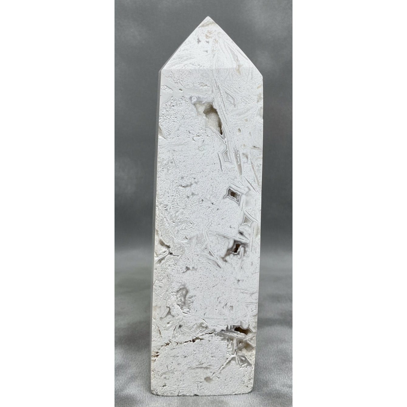 White Lace Agate Tower