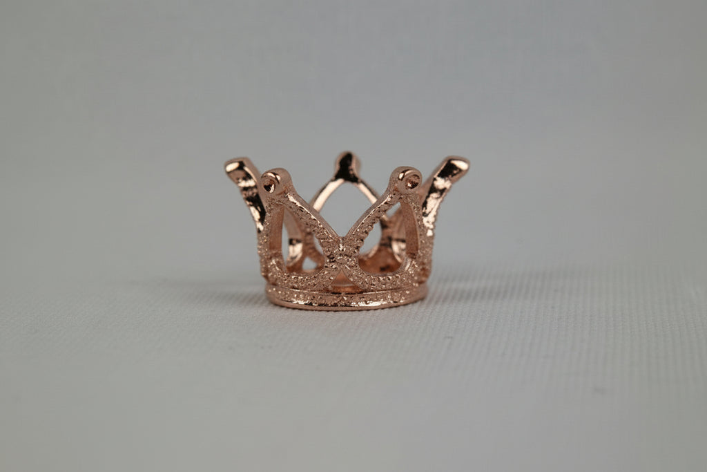 Rose Gold Crystal Sphere Crowns