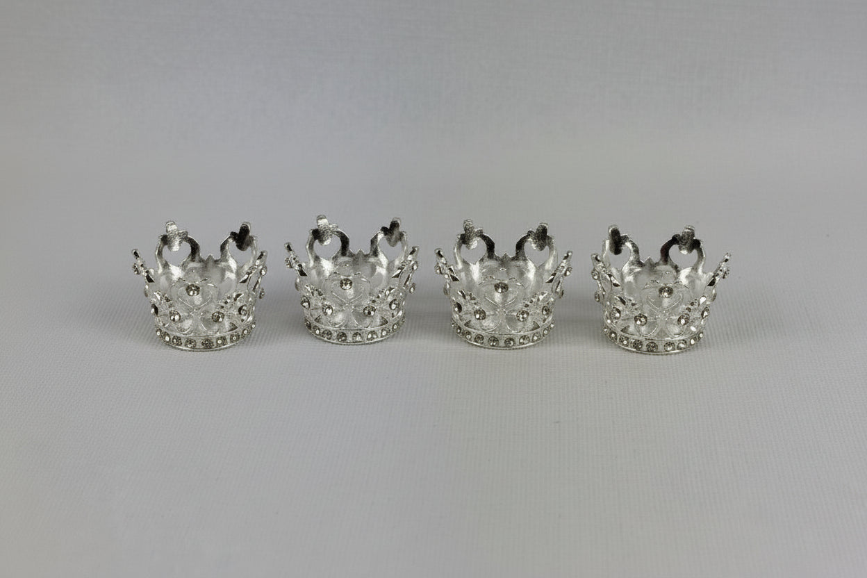 Silver Crystal Sphere Crowns