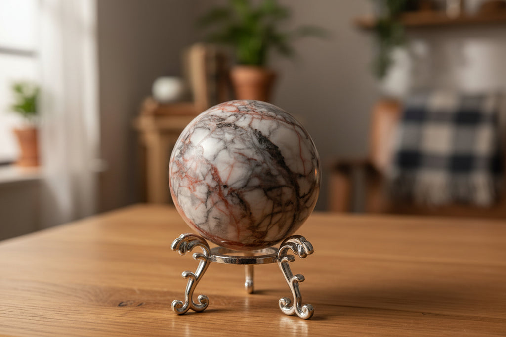 Red Vein Jasper Sphere