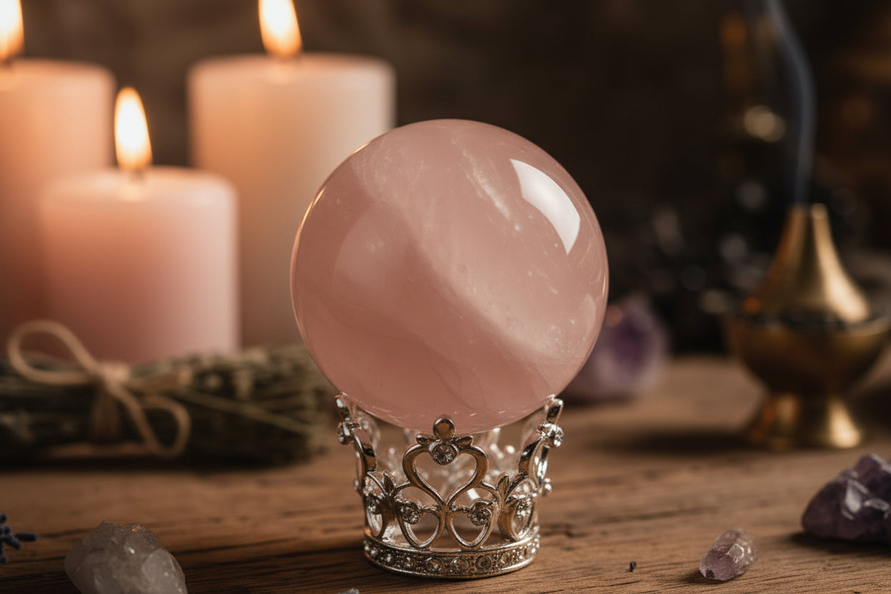 Silver Crystal Sphere Crowns