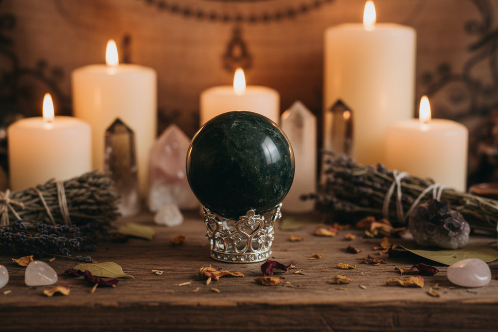 Silver Crystal Sphere Crowns