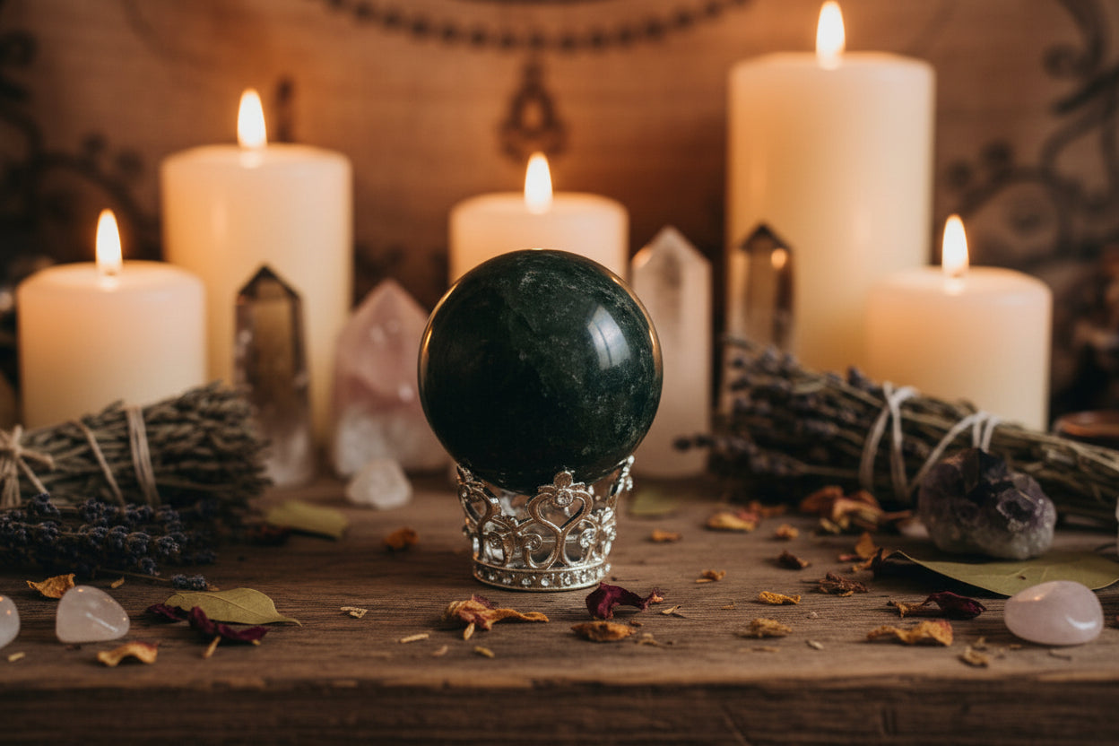 Silver Crystal Sphere Crowns