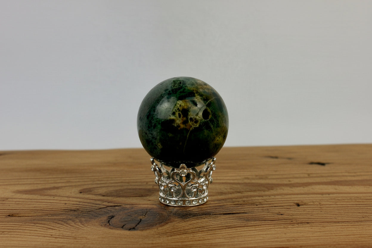 Silver Crystal Sphere Crowns