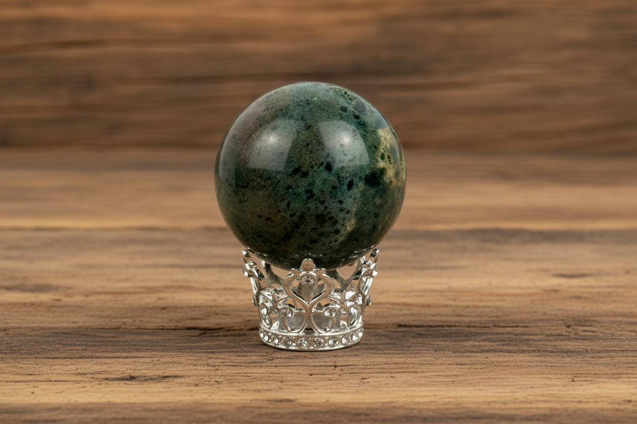 Silver Crystal Sphere Crowns
