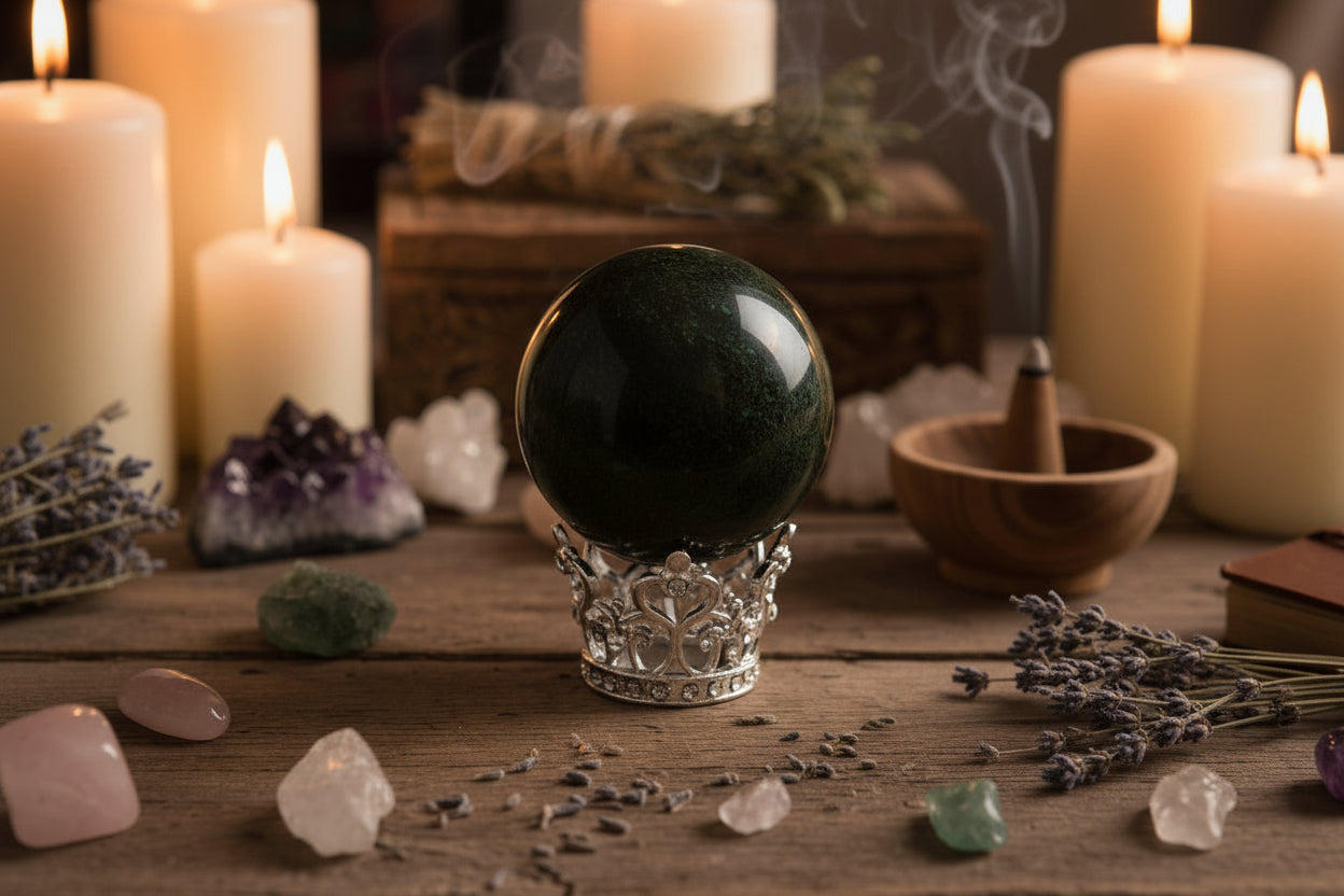 Silver Crystal Sphere Crowns