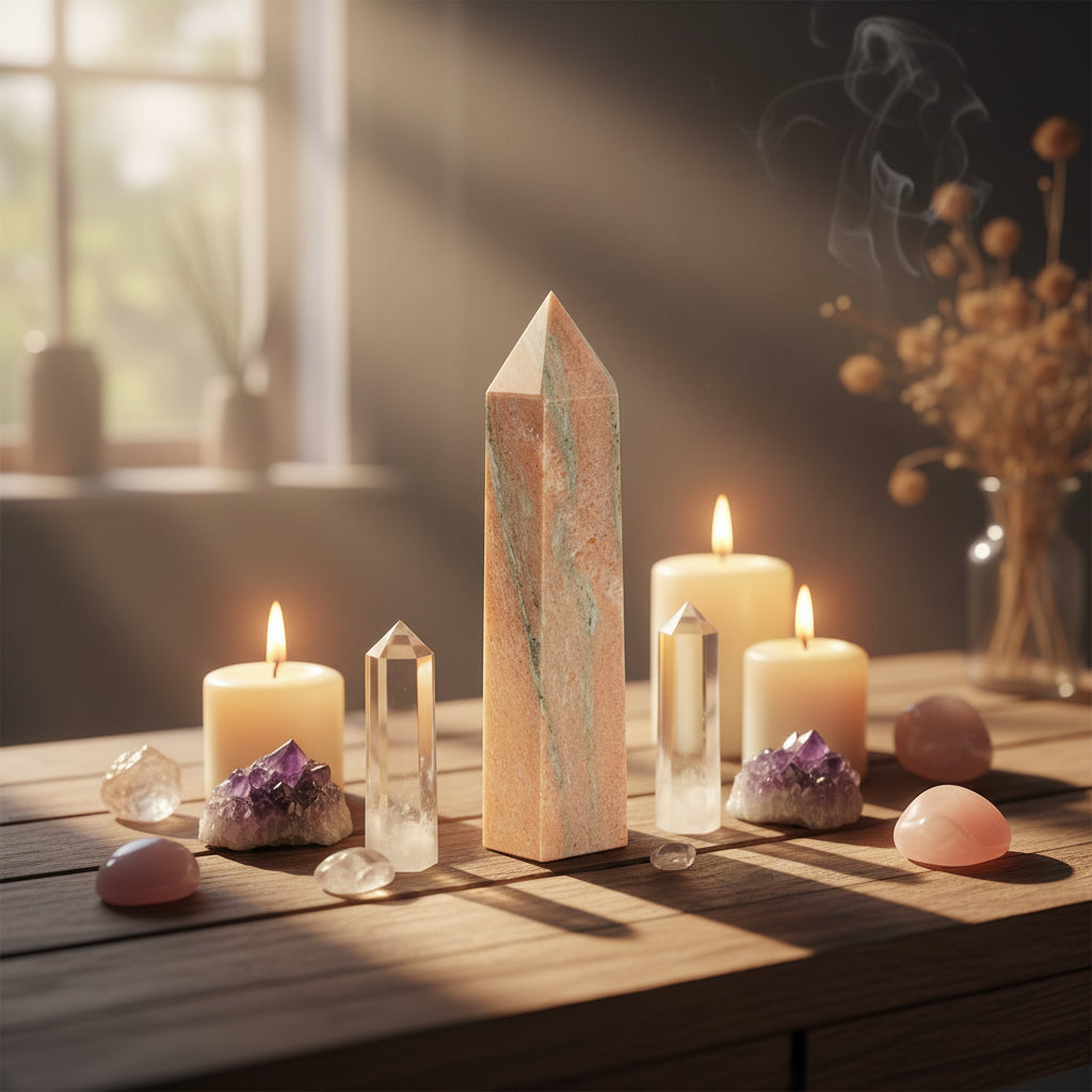 Orange Calcite Tower